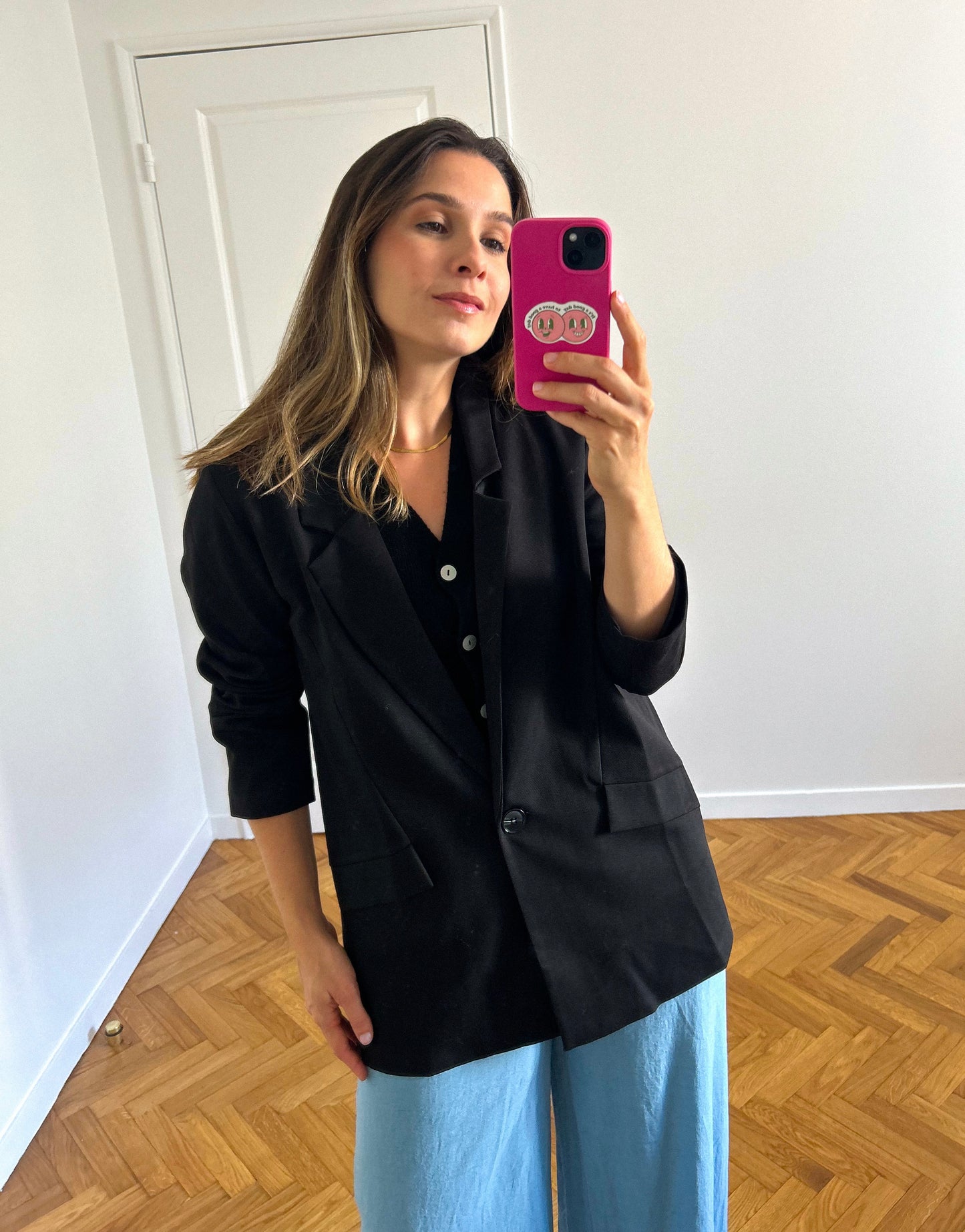 Zwarte oversized blazer