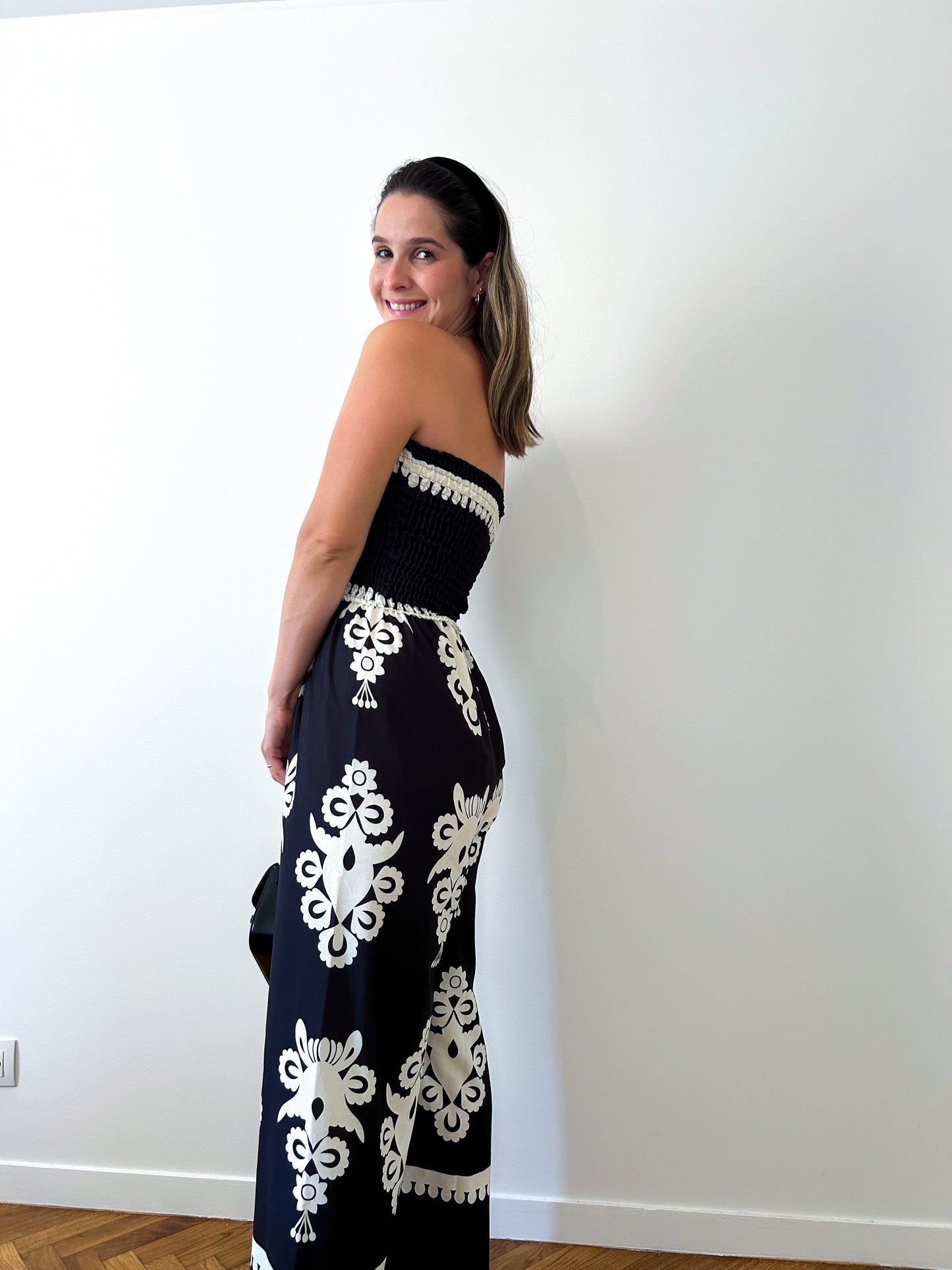 Black Arabesque Jumpsuit
