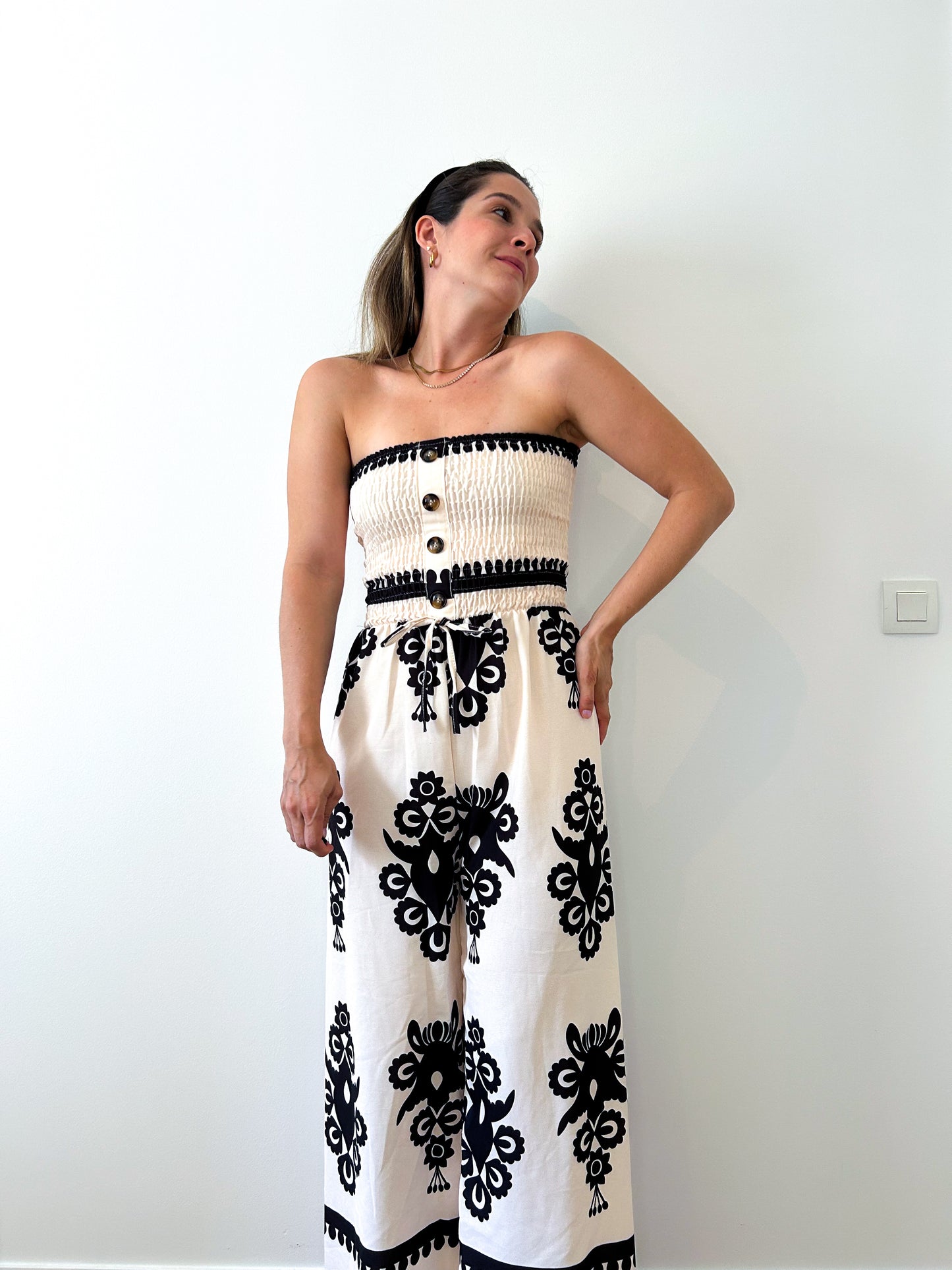 Off White Arabesque Jumpsuit
