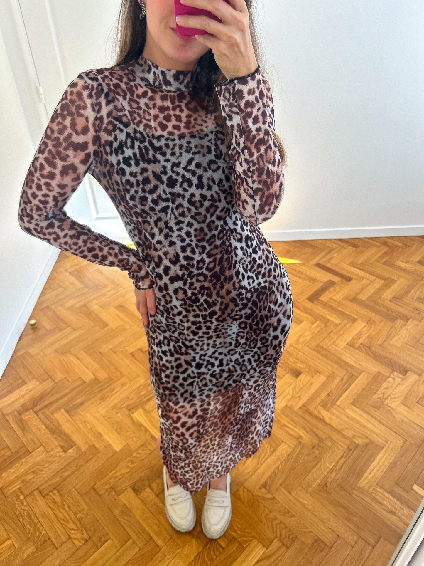 Robe Midi Léopard