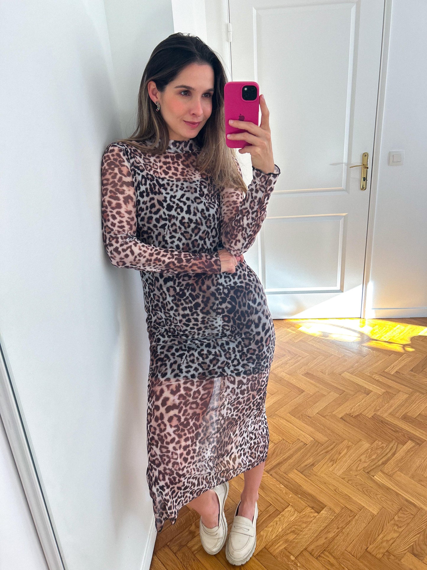 Robe Midi Léopard