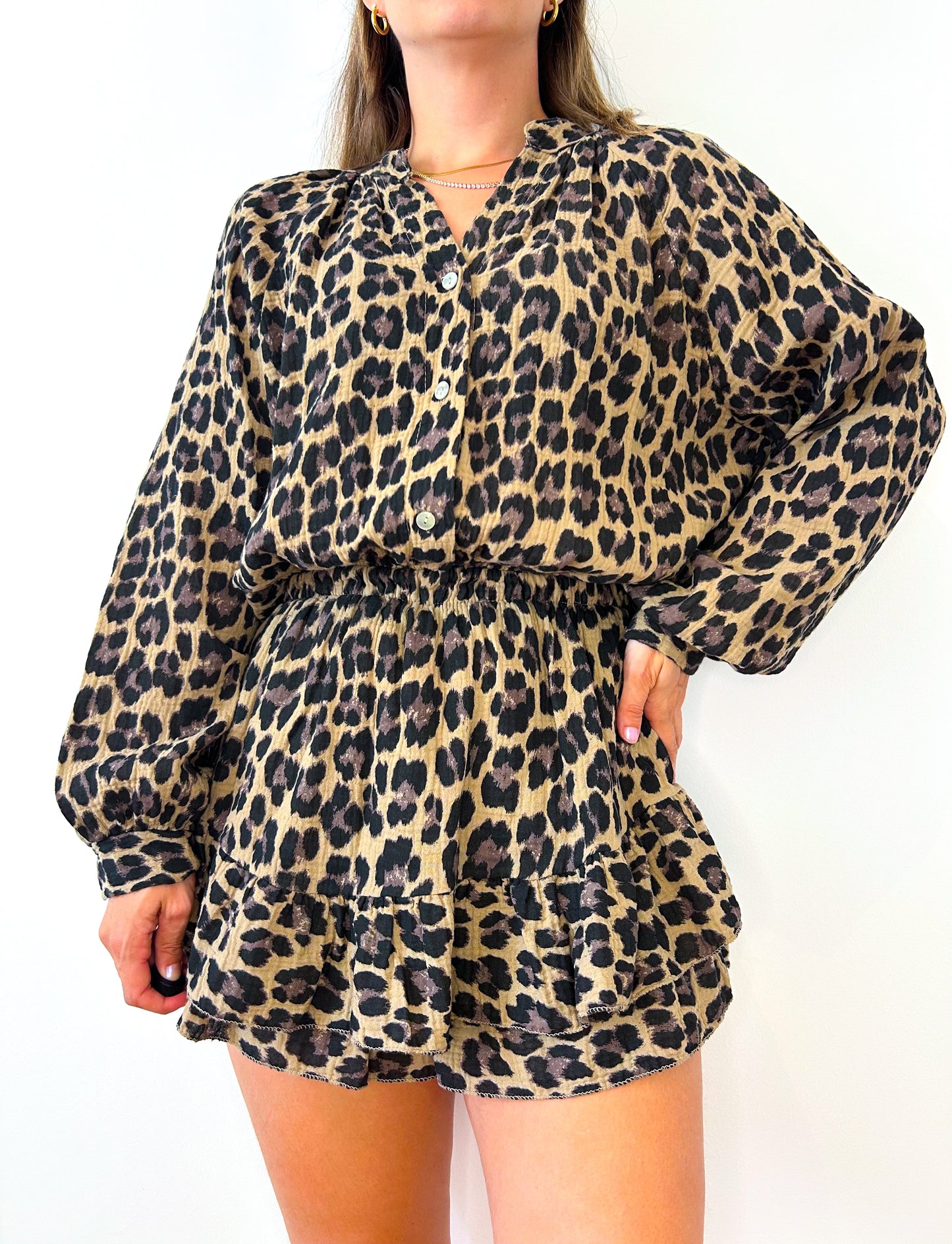 Leopard Playsuit