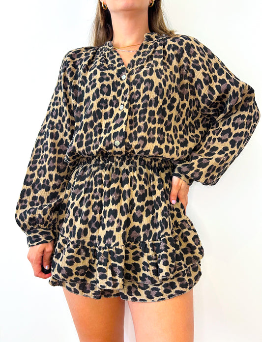 Leopard Playsuit