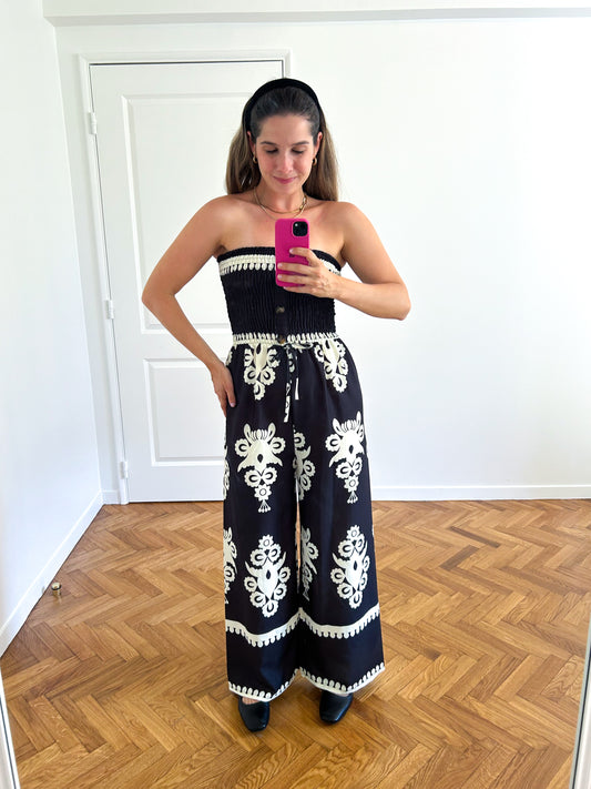 Black Arabesque Jumpsuit