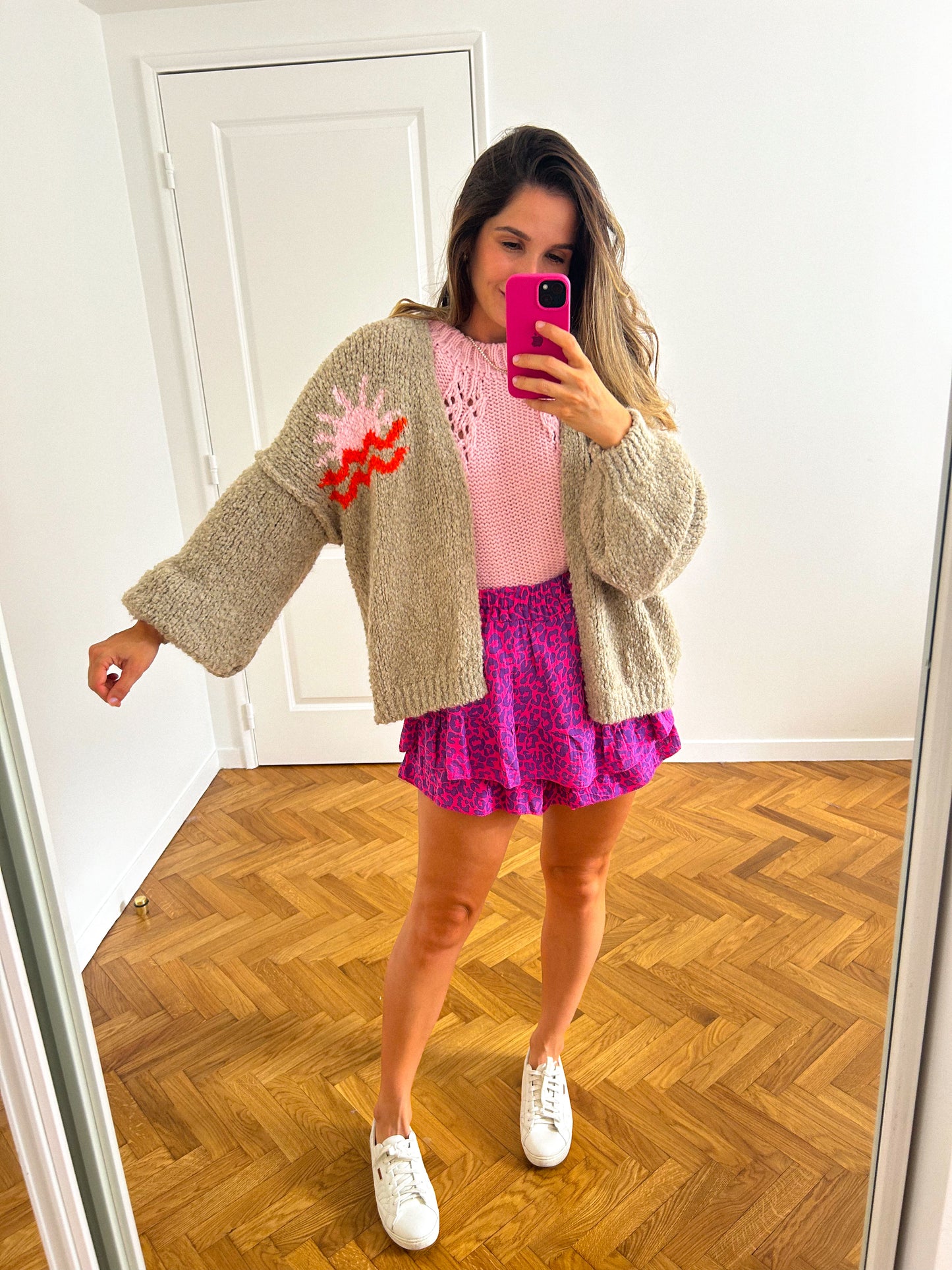 Gilet Imprimé à Dos Ouvert