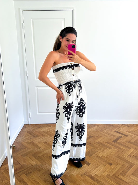 Arabesque White Jumpsuit