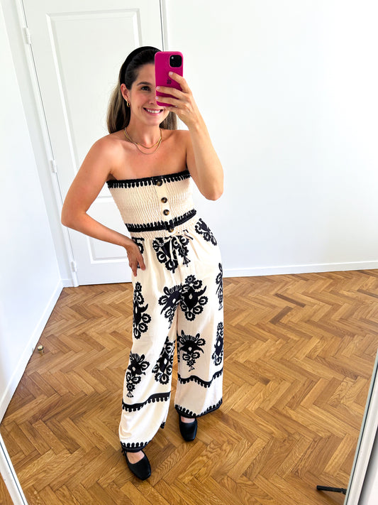 Off White Arabesque Jumpsuit